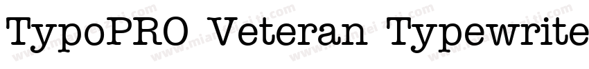 TypoPRO Veteran Typewriter字体转换
